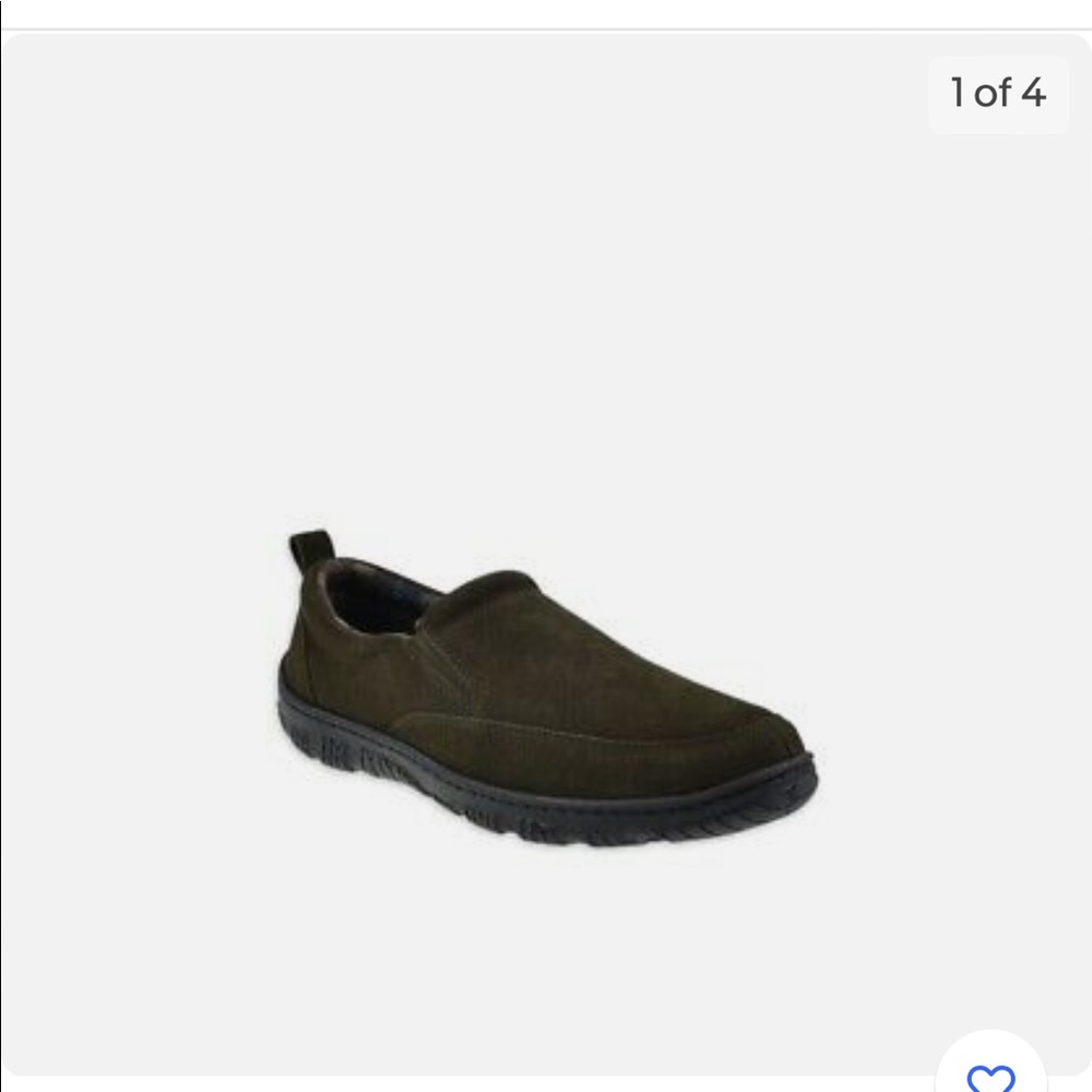New with tags! George genuine suede indoor outdoor slip on shoes!